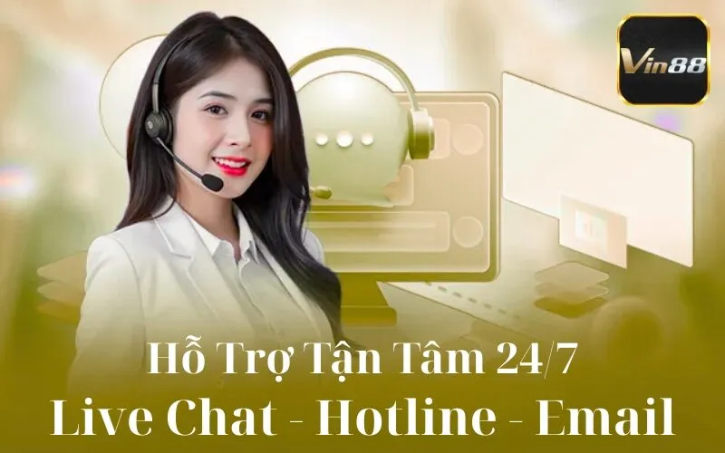 hỗ trợ tận tâm 247 Vin88